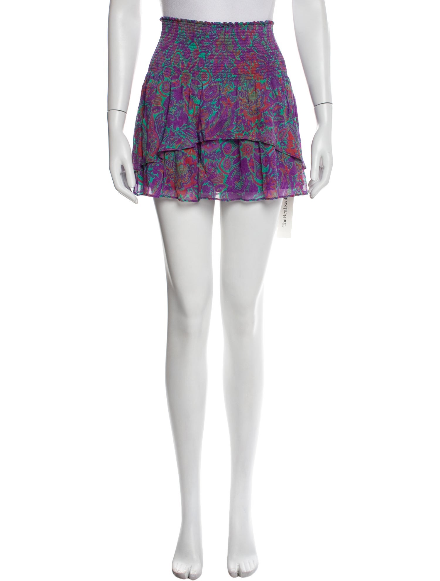 Ramy Brook Floral Print Mini Skirt w/ Tags