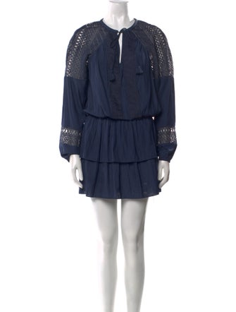 Ramy Brook Tie Neck Knee-Length Dress