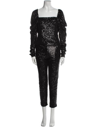 Ramy Brook Patterned Sequin Embellishments Pant Set