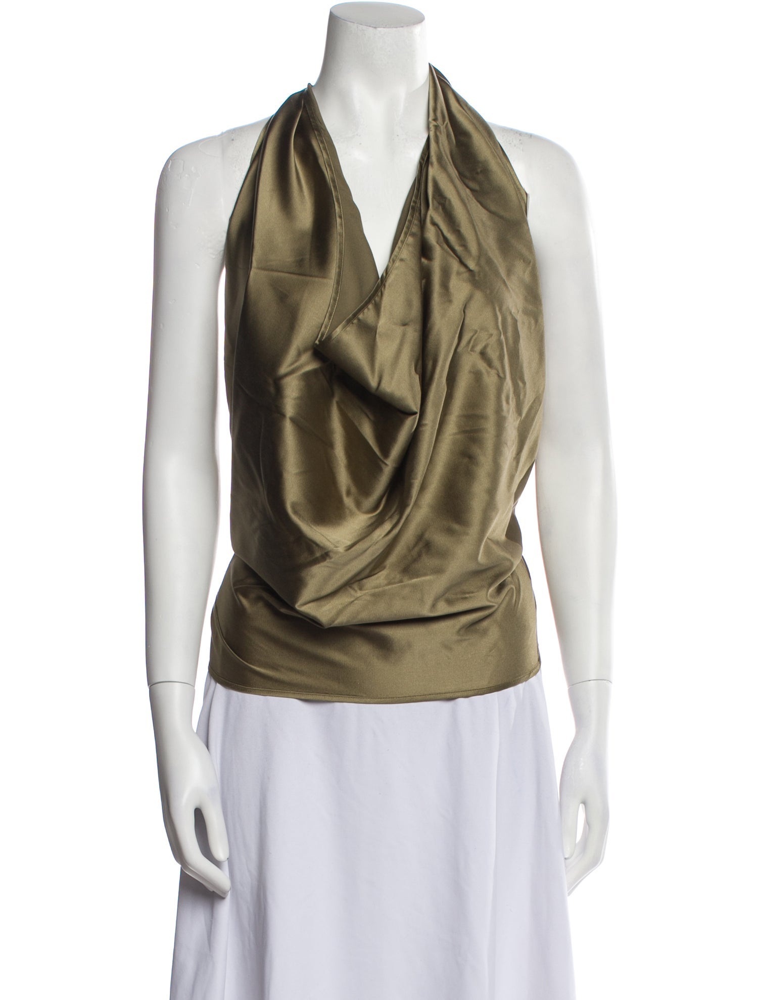 Ramy Brook Silk Cowl Neck Top