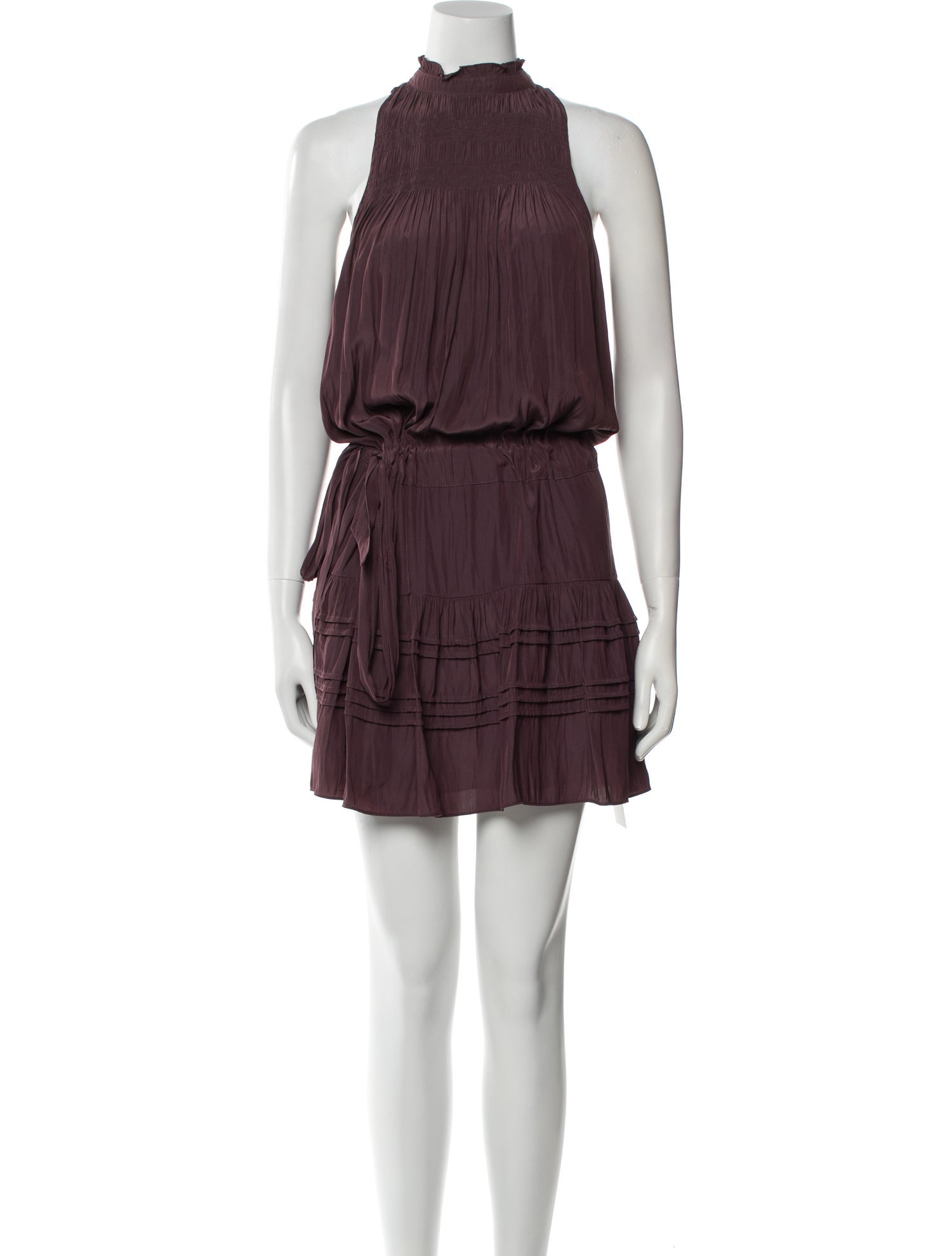 Ramy Brook Mock Neck Mini Dress