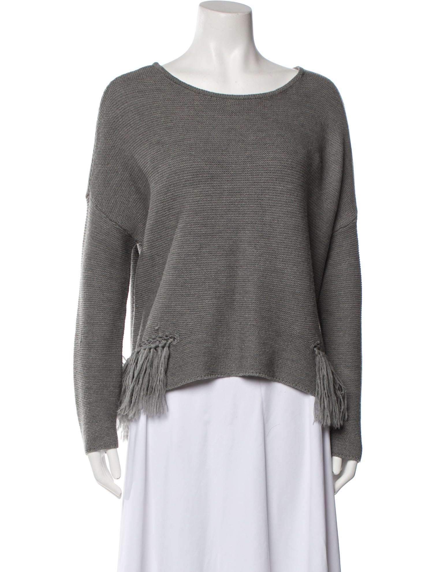 Ramy Brook Merino Wool Scoop Neck Sweater