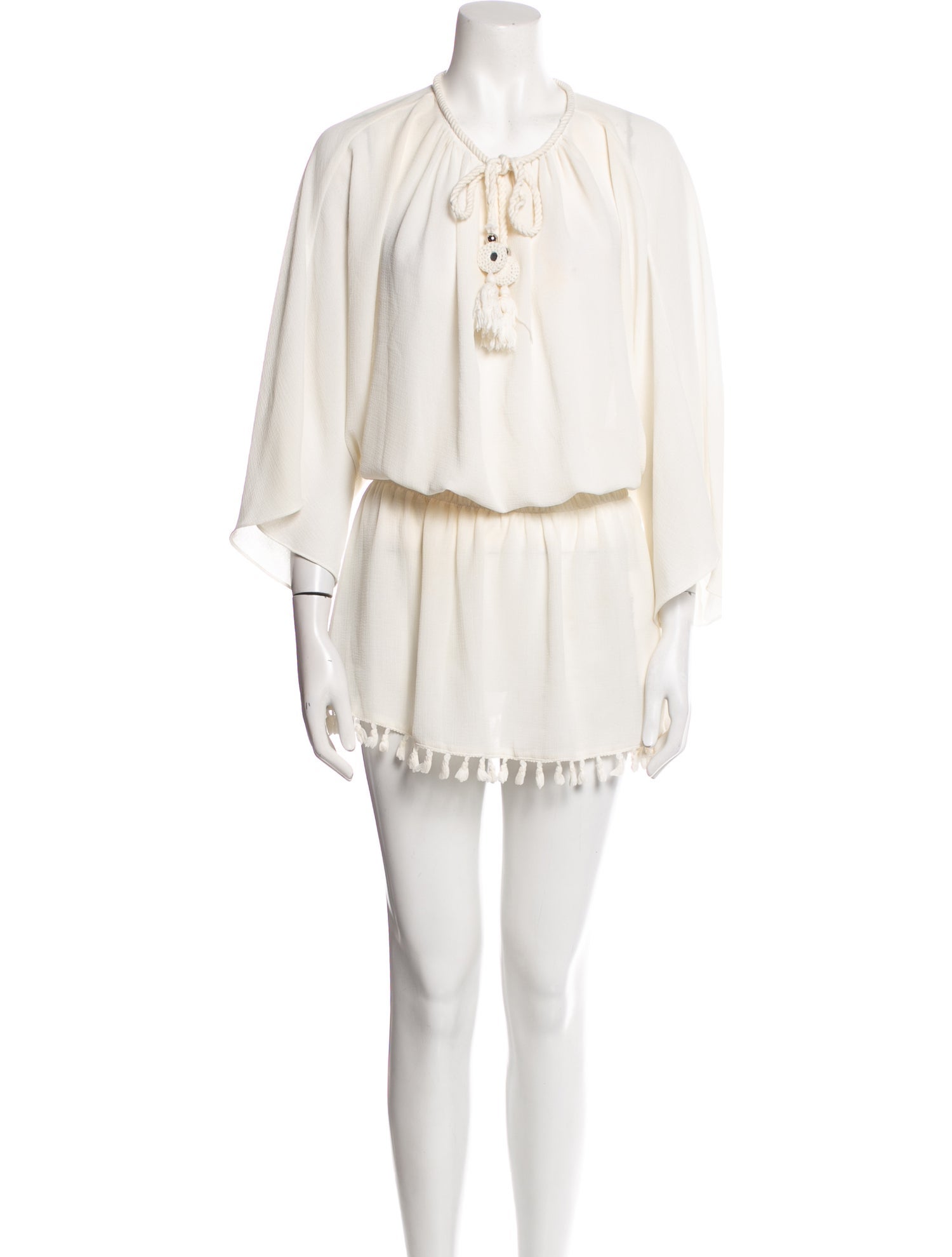 Ramy Brook Tie Neck Mini Dress