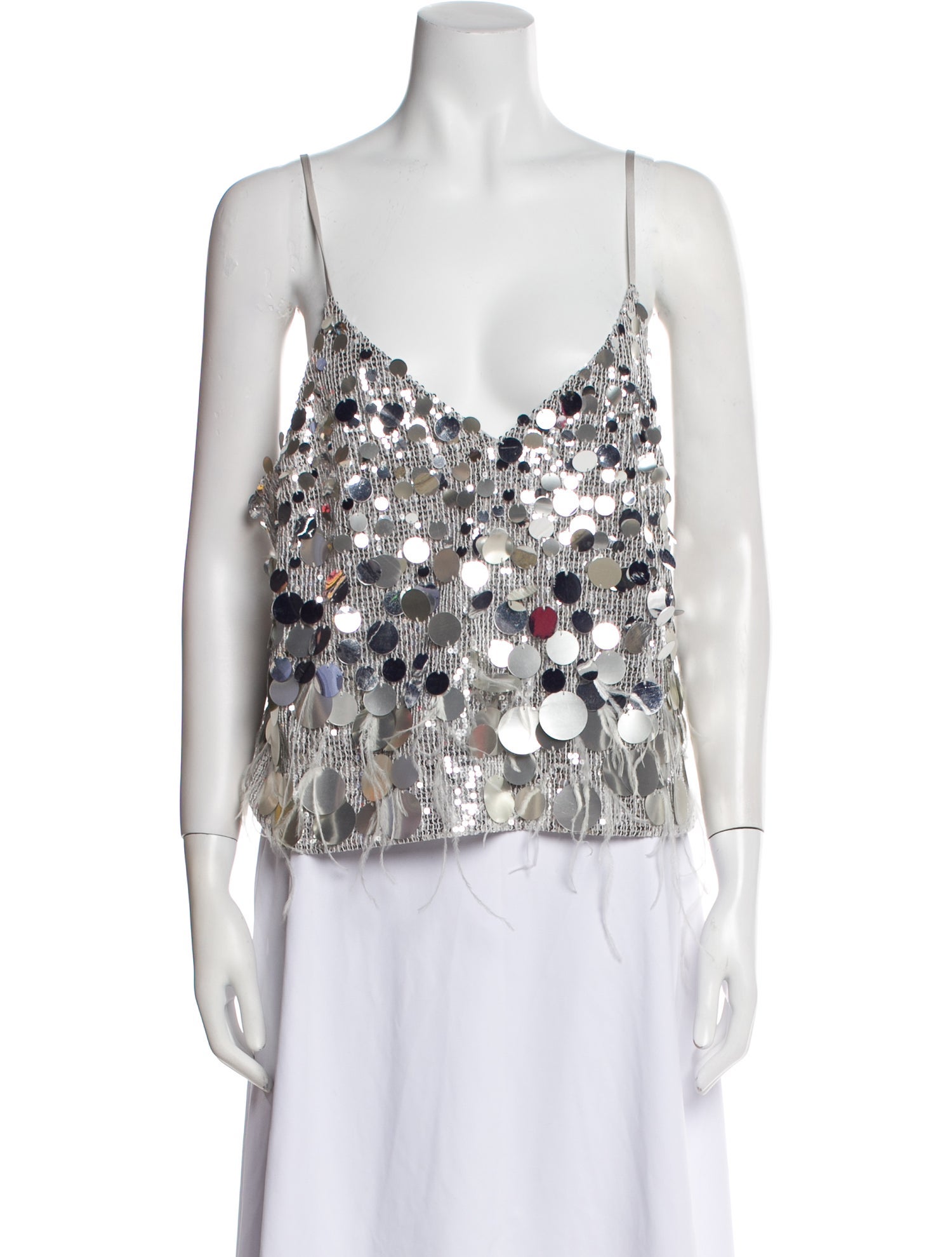 Ramy Brook Sequin Floral Print Blouse