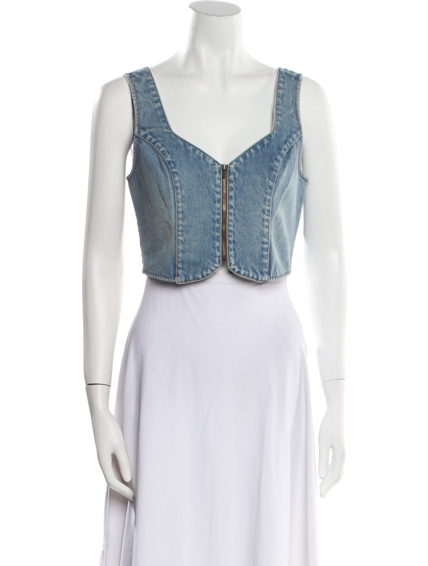 Ramy Brook V-Neck Sleeveless Crop Top w/ Tags