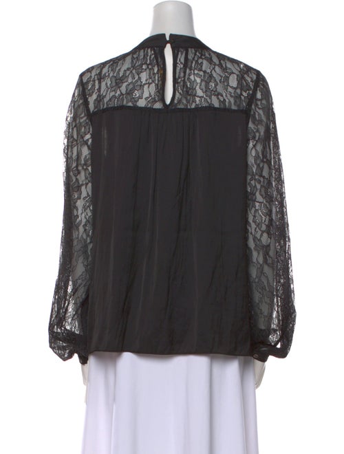 Ramy Brook Crew Neck Long Sleeve Blouse