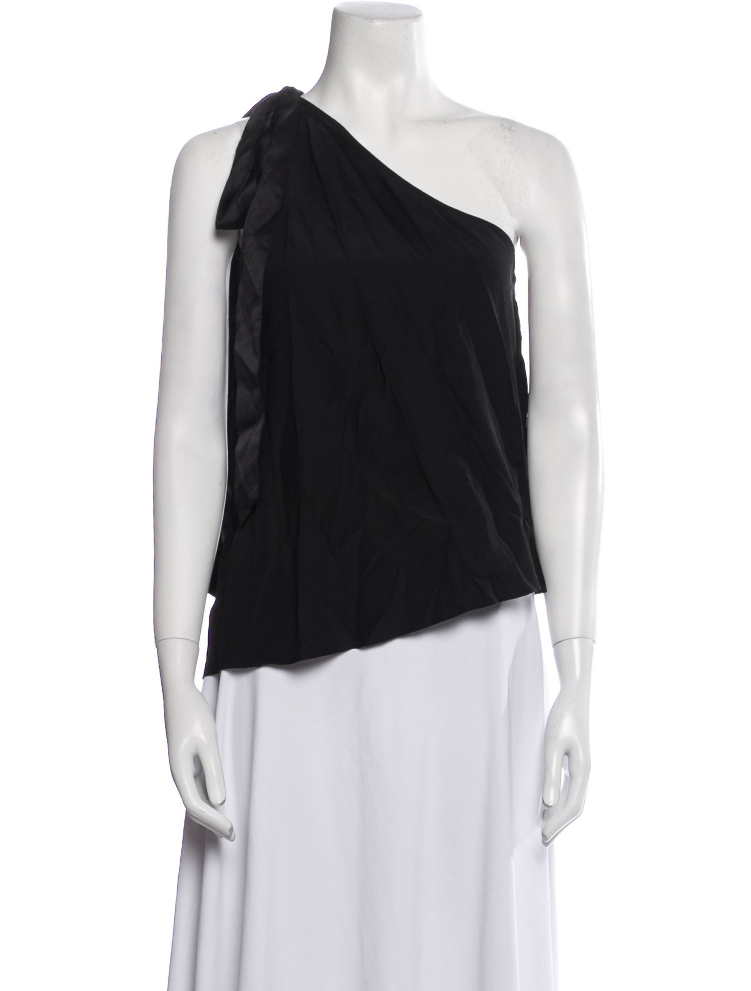 Ramy Brook Silk One-Shoulder Top