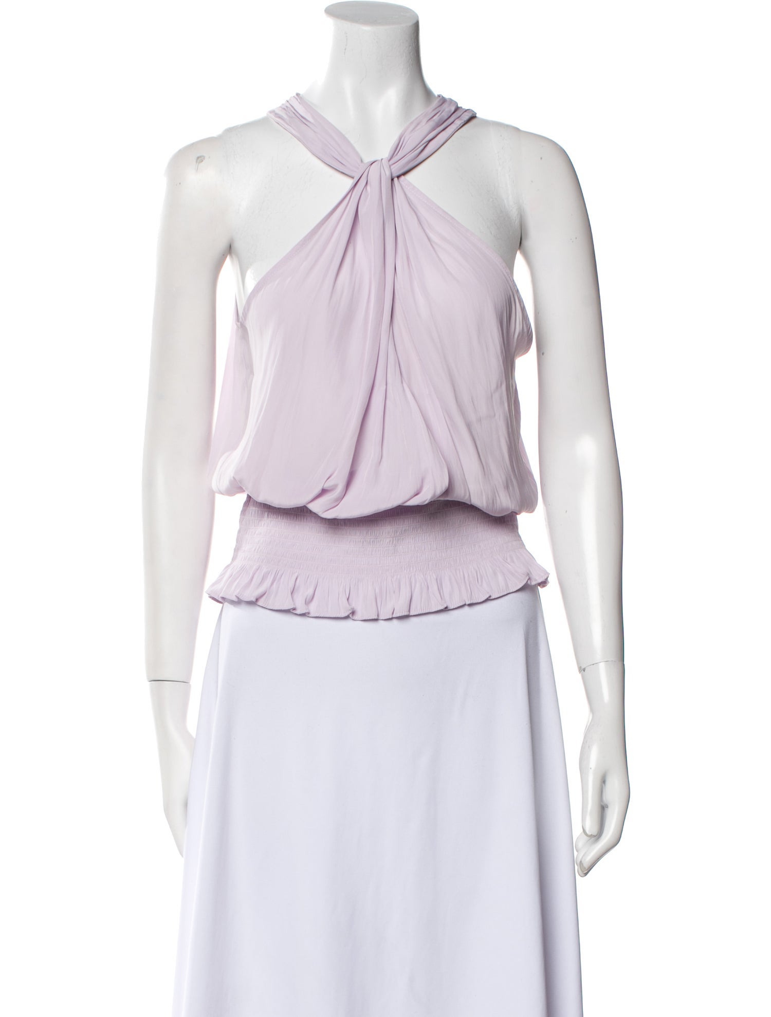 Ramy Brook Halterneck Sleeveless Crop Top