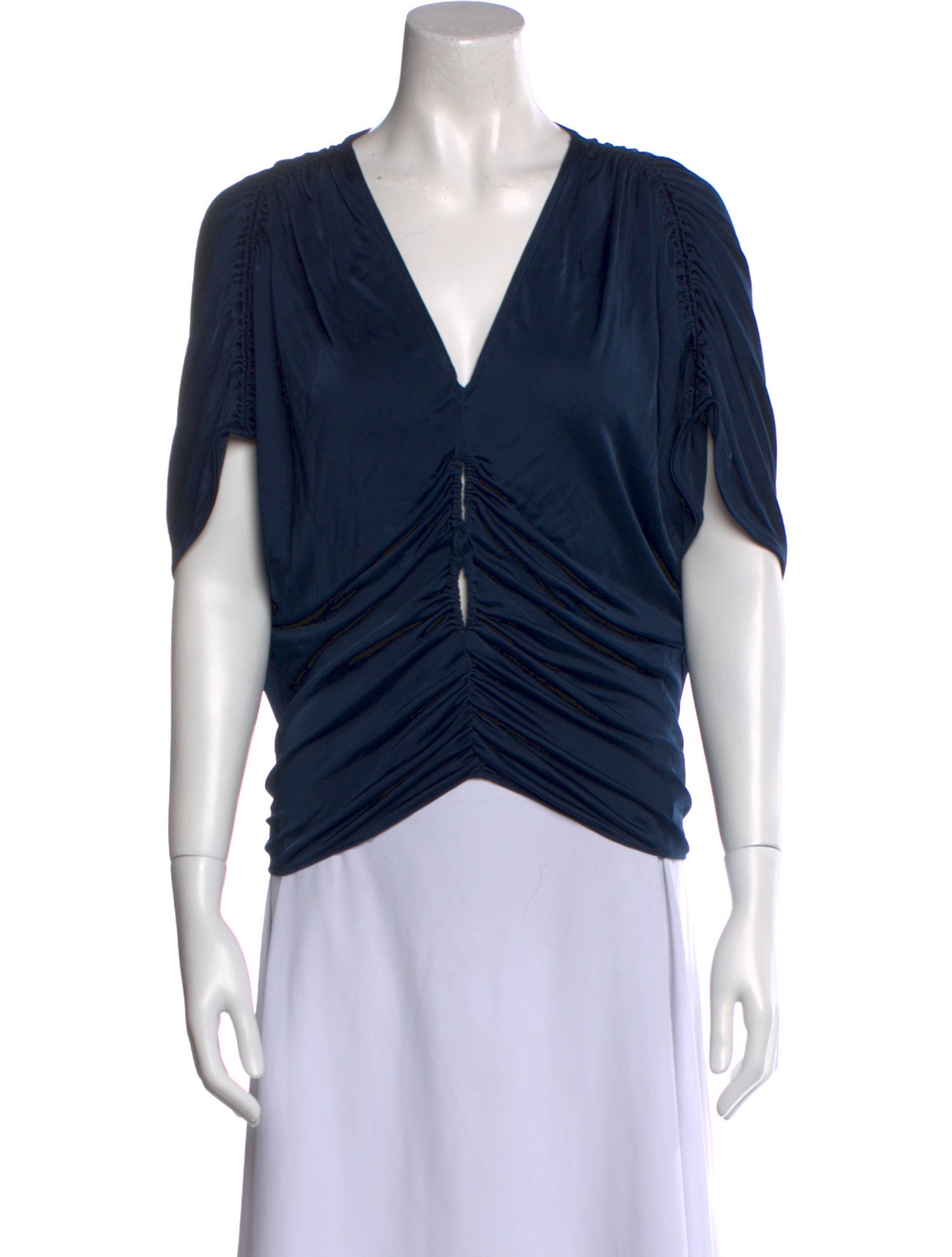 Ramy Brook V-Neck Short Sleeve Blouse