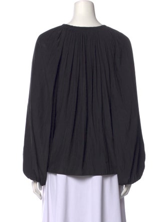 Ramy Brook Tie Neck Long Sleeve Blouse