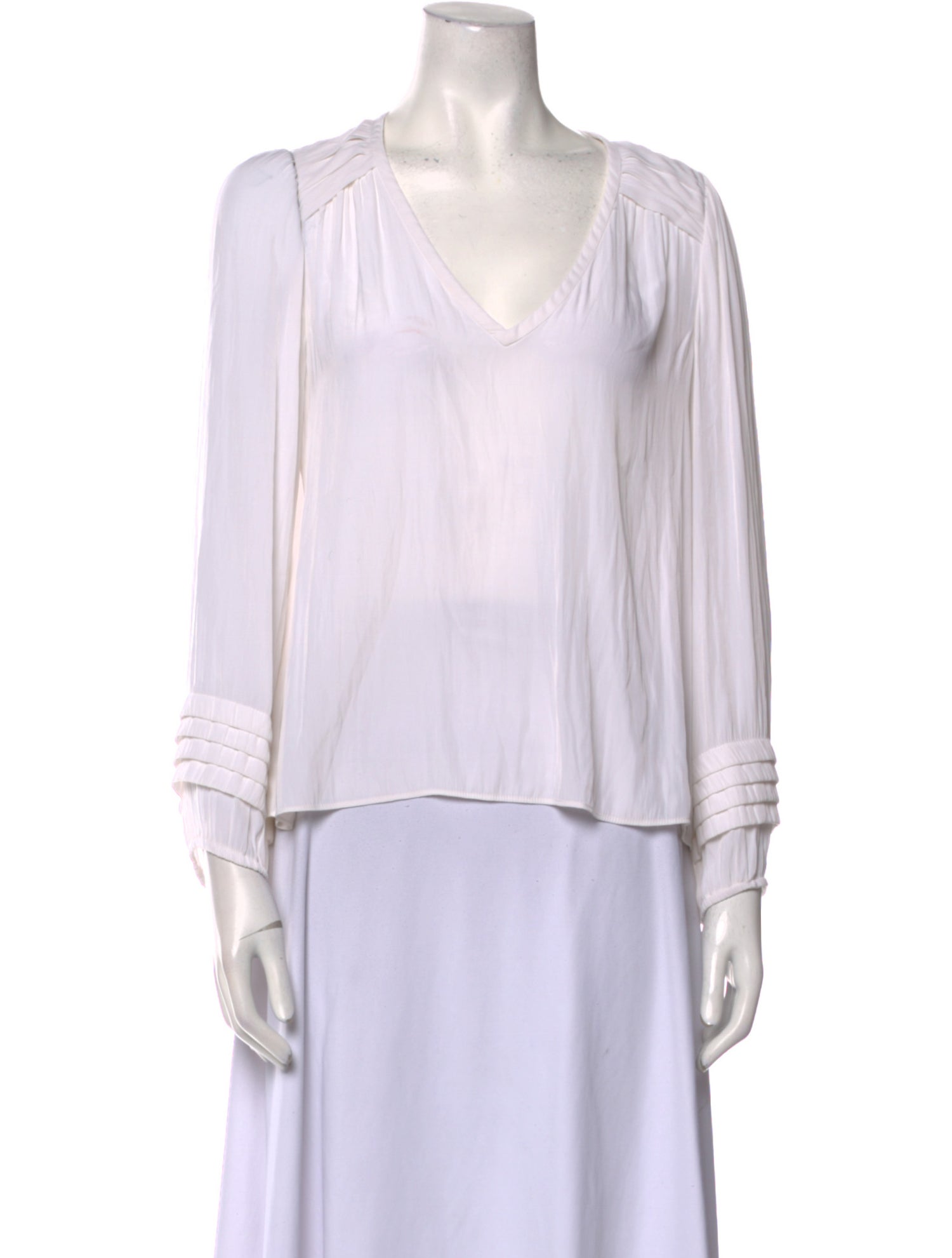 Ramy Brook V-Neck Long Sleeve Blouse