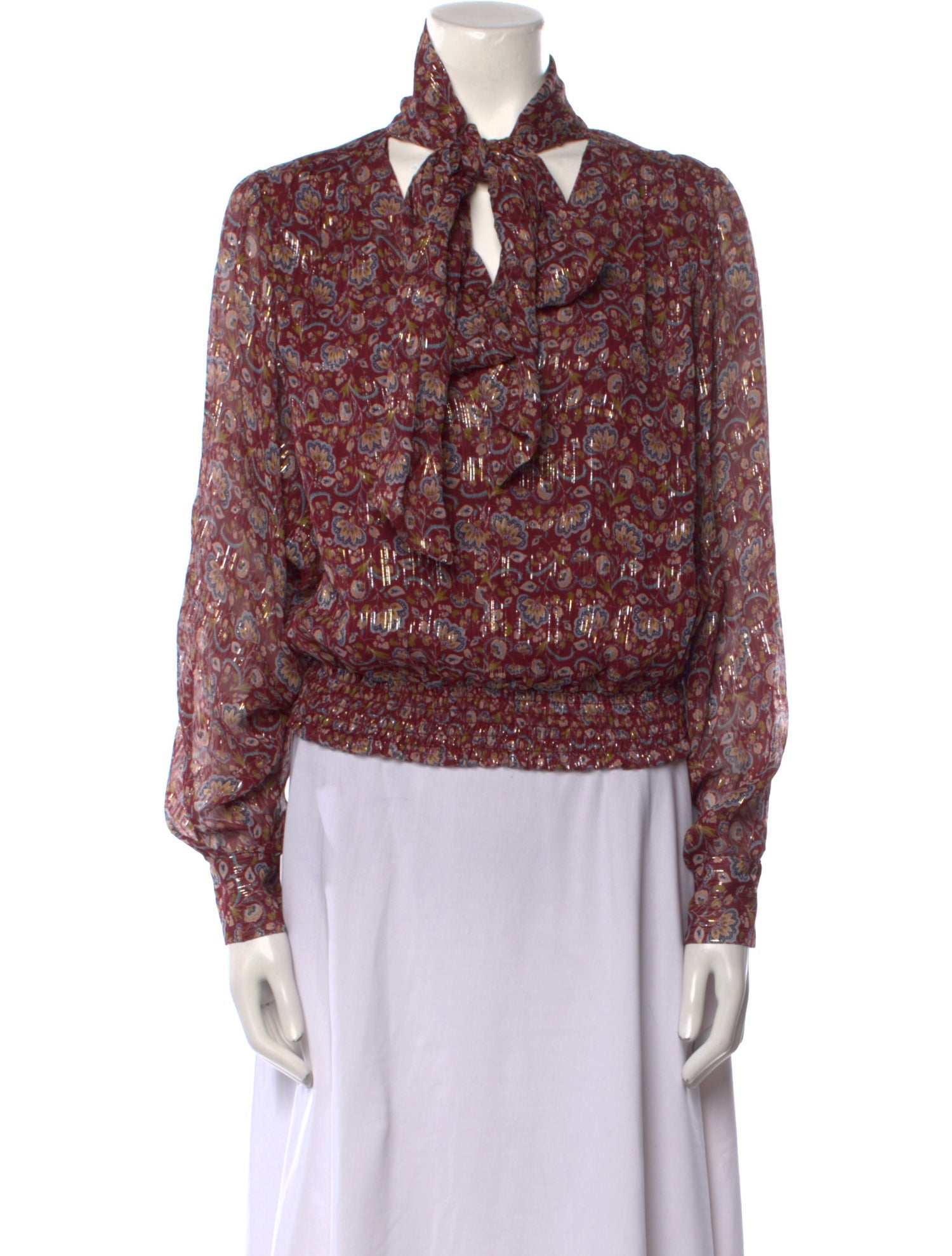 Ramy Brook Silk Printed Blouse