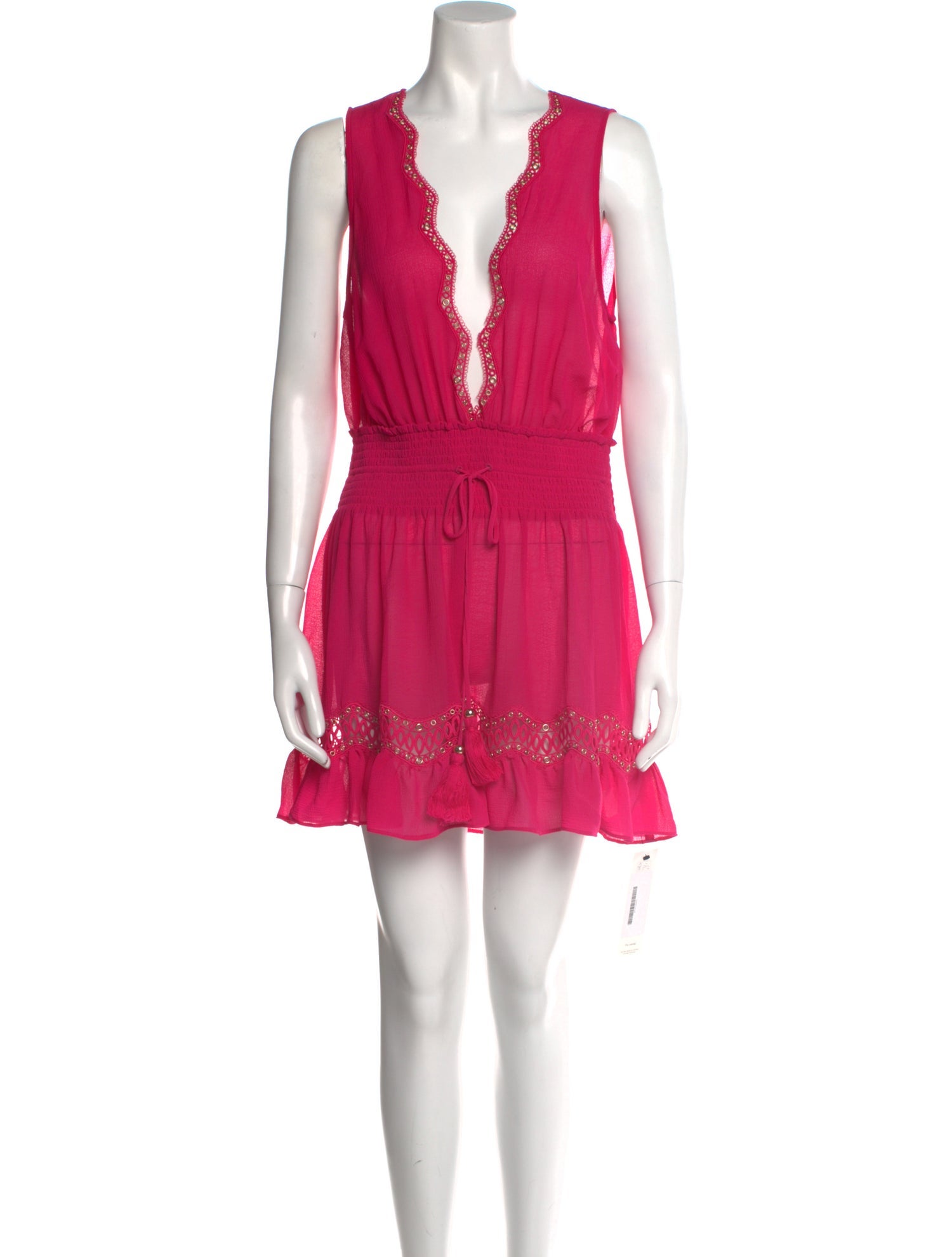 Ramy Brook Plunge Neckline Mini Dress