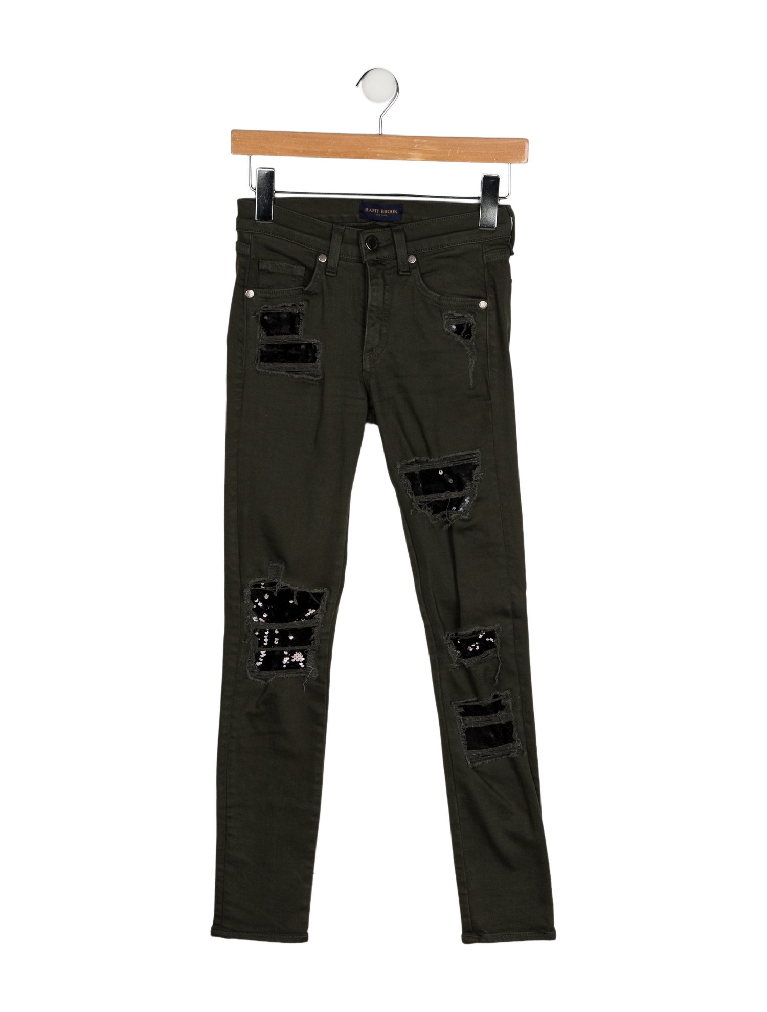 Ramy Brook Mid-Rise Skinny Leg Jeans