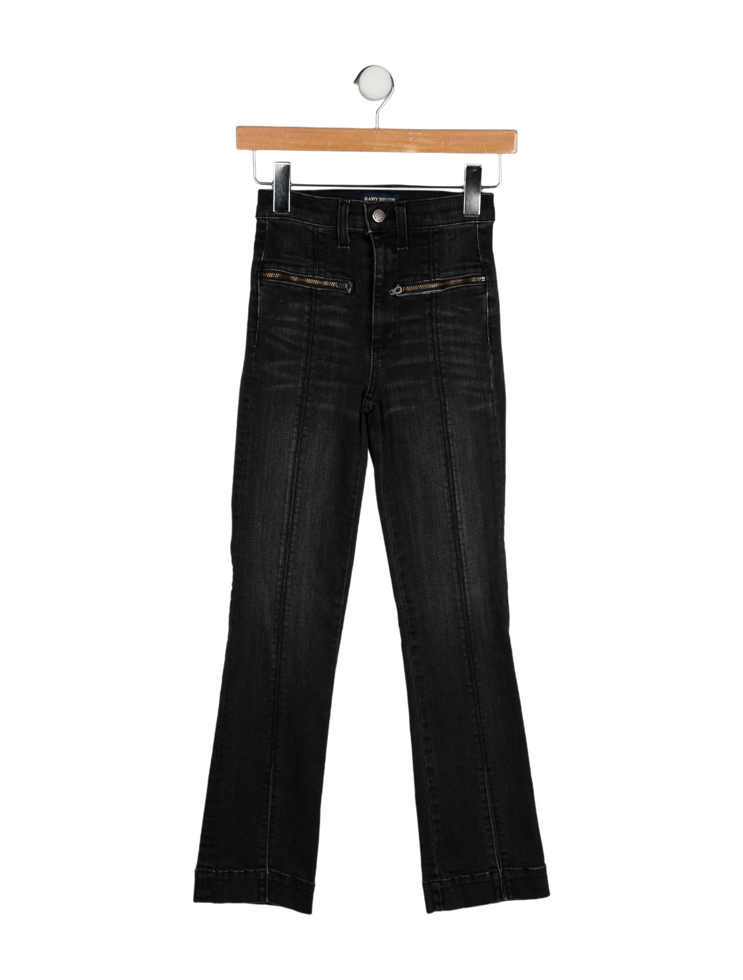 Ramy Brook Mid-Rise Straight Leg Jeans