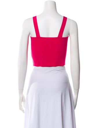 Ramy Brook Square Neckline Sleeveless Crop Top