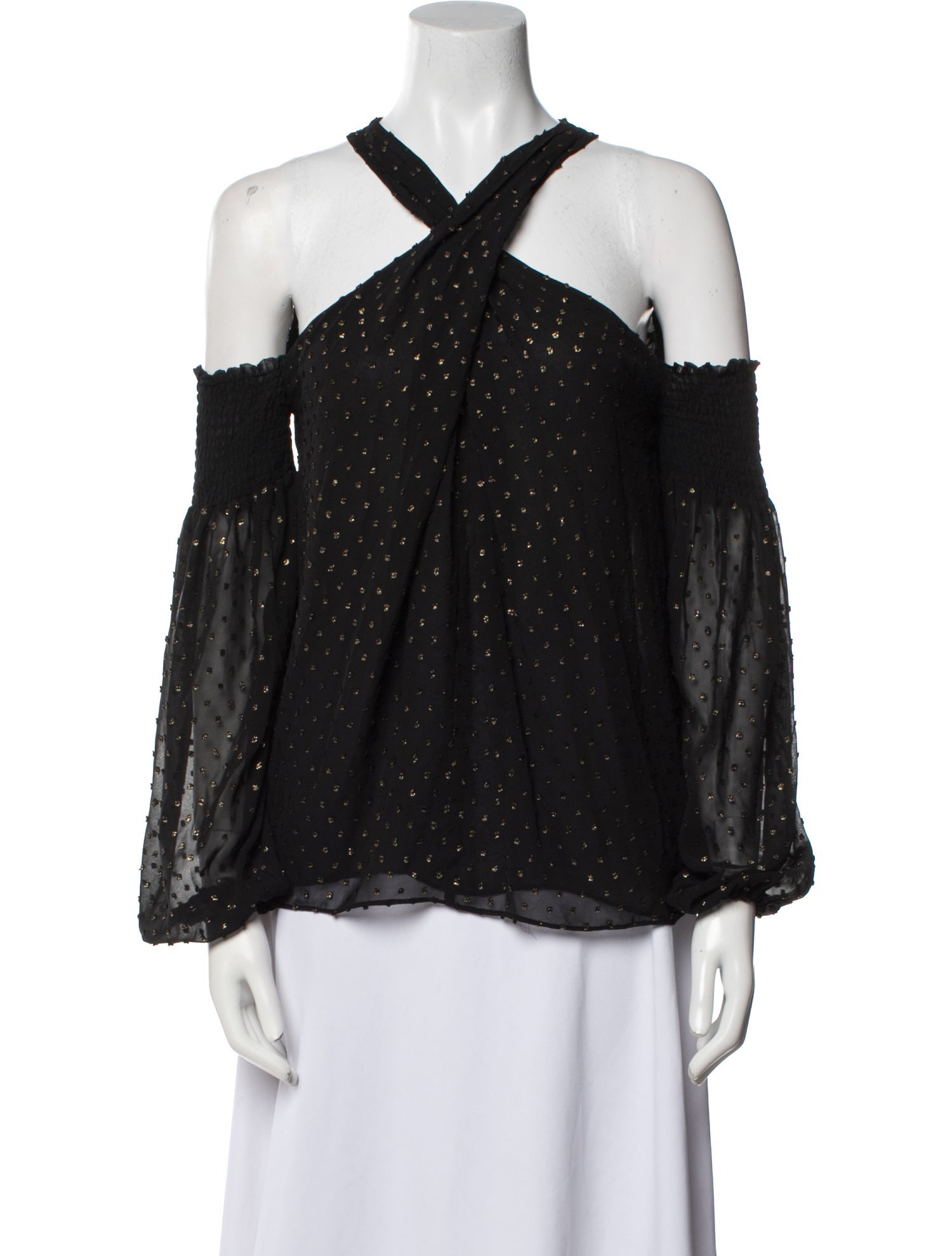 Ramy Brook Off-The-Shoulder Long Sleeve Blouse