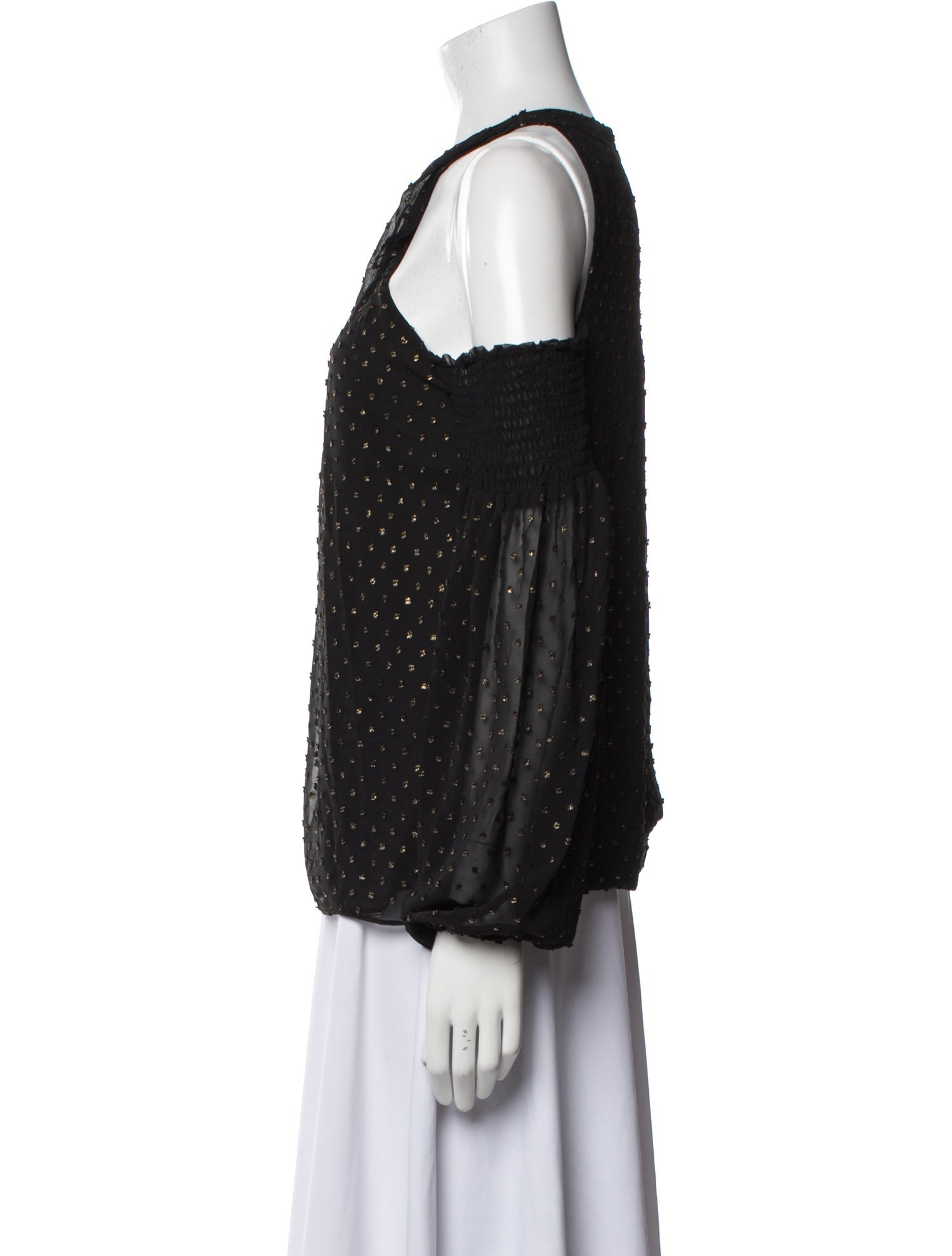 Ramy Brook Off-The-Shoulder Long Sleeve Blouse