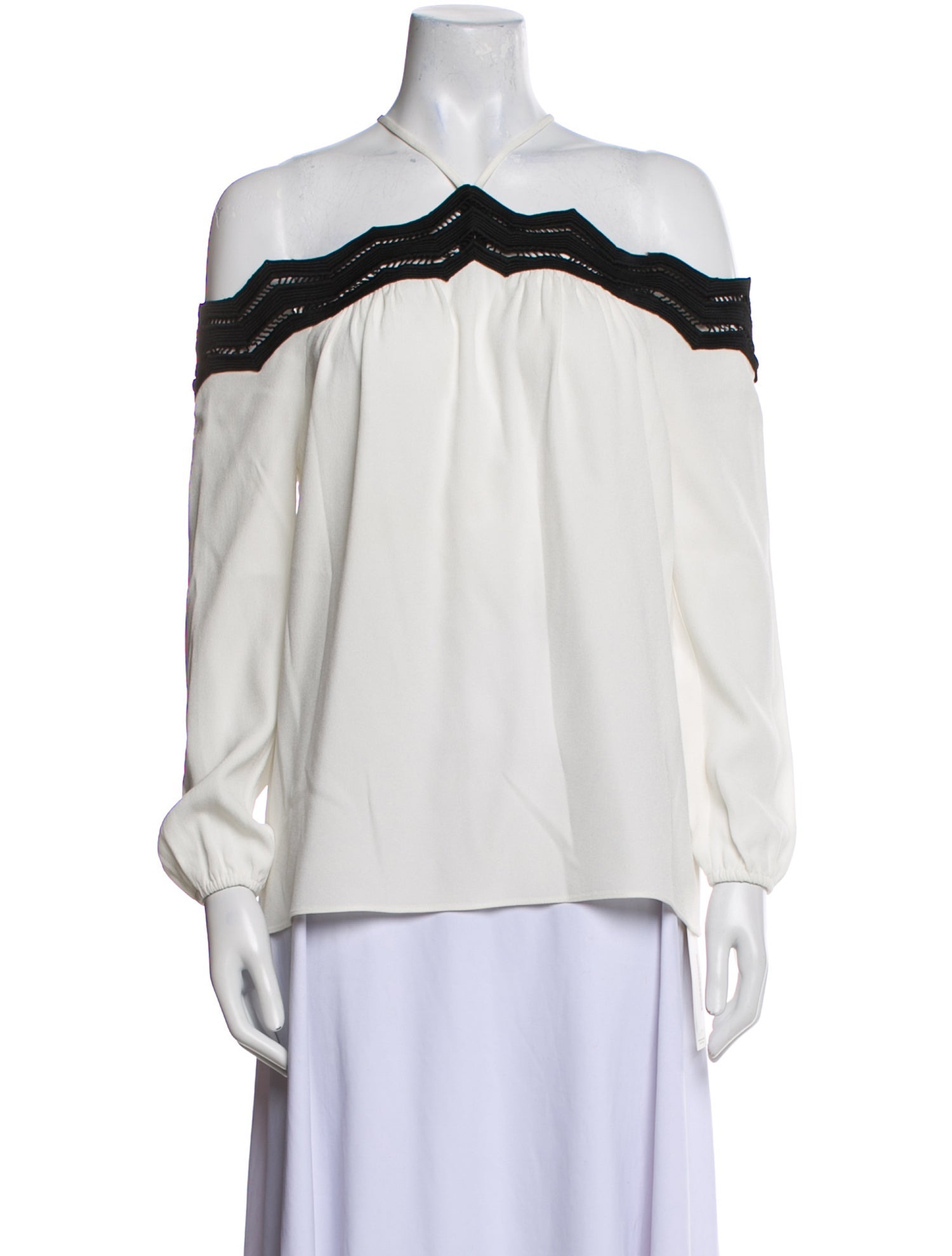 Ramy Brook Off-The-Shoulder Long Sleeve Blouse