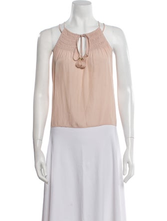 Ramy Brook Halterneck Sleeveless Crop Top