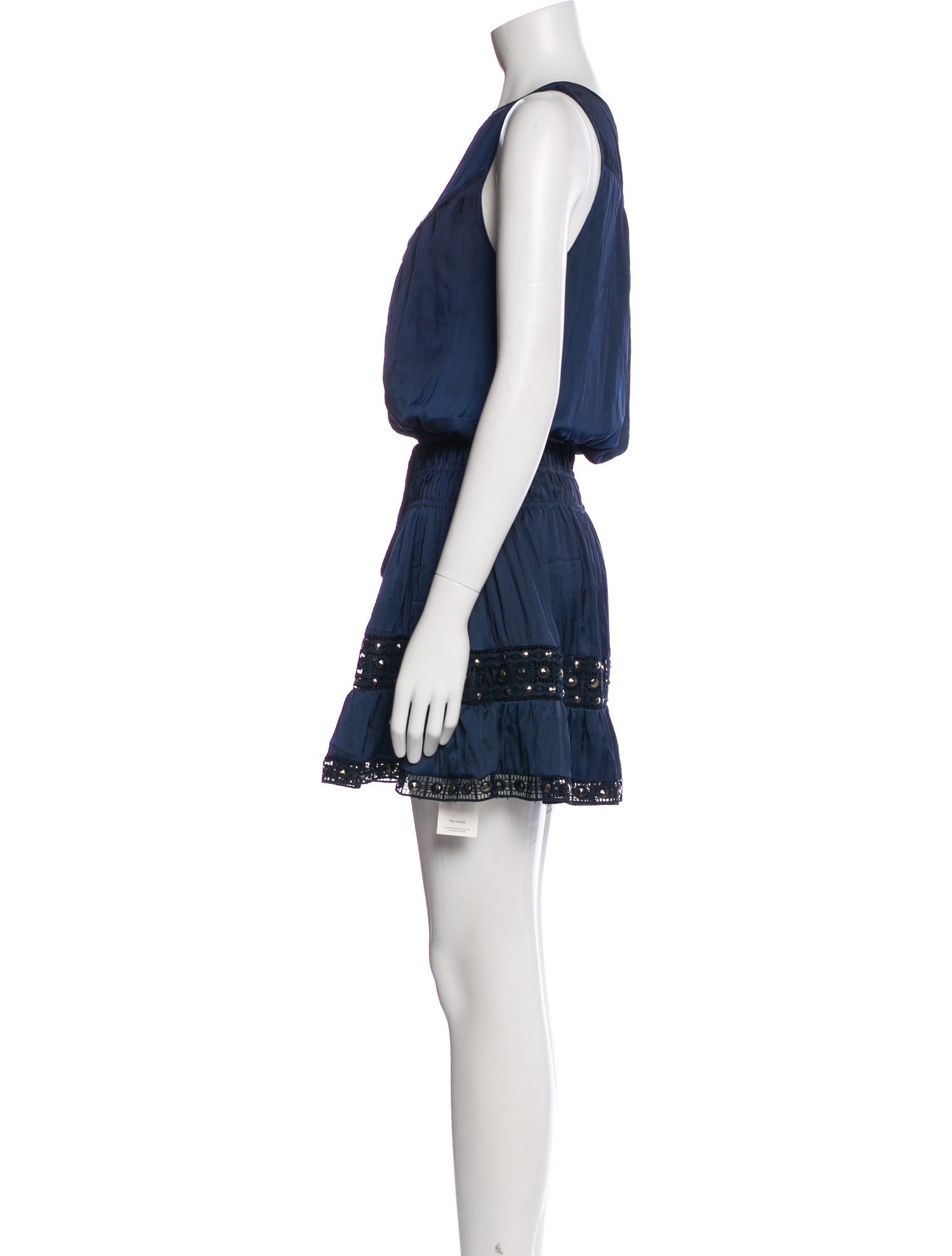 Ramy Brook Bateau Neckline Mini Dress