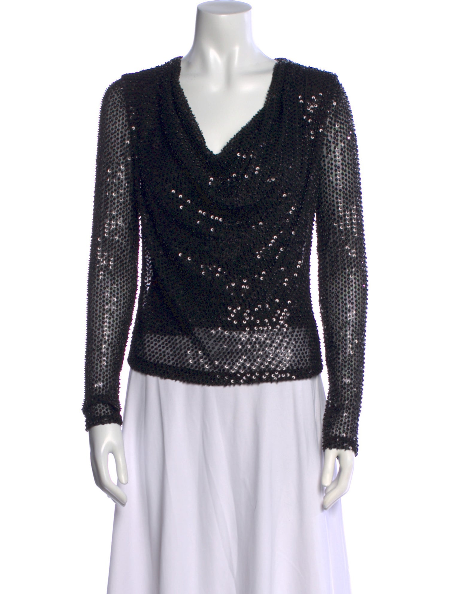 Ramy Brook Cowl Neck Long Sleeve Top w/ Tags