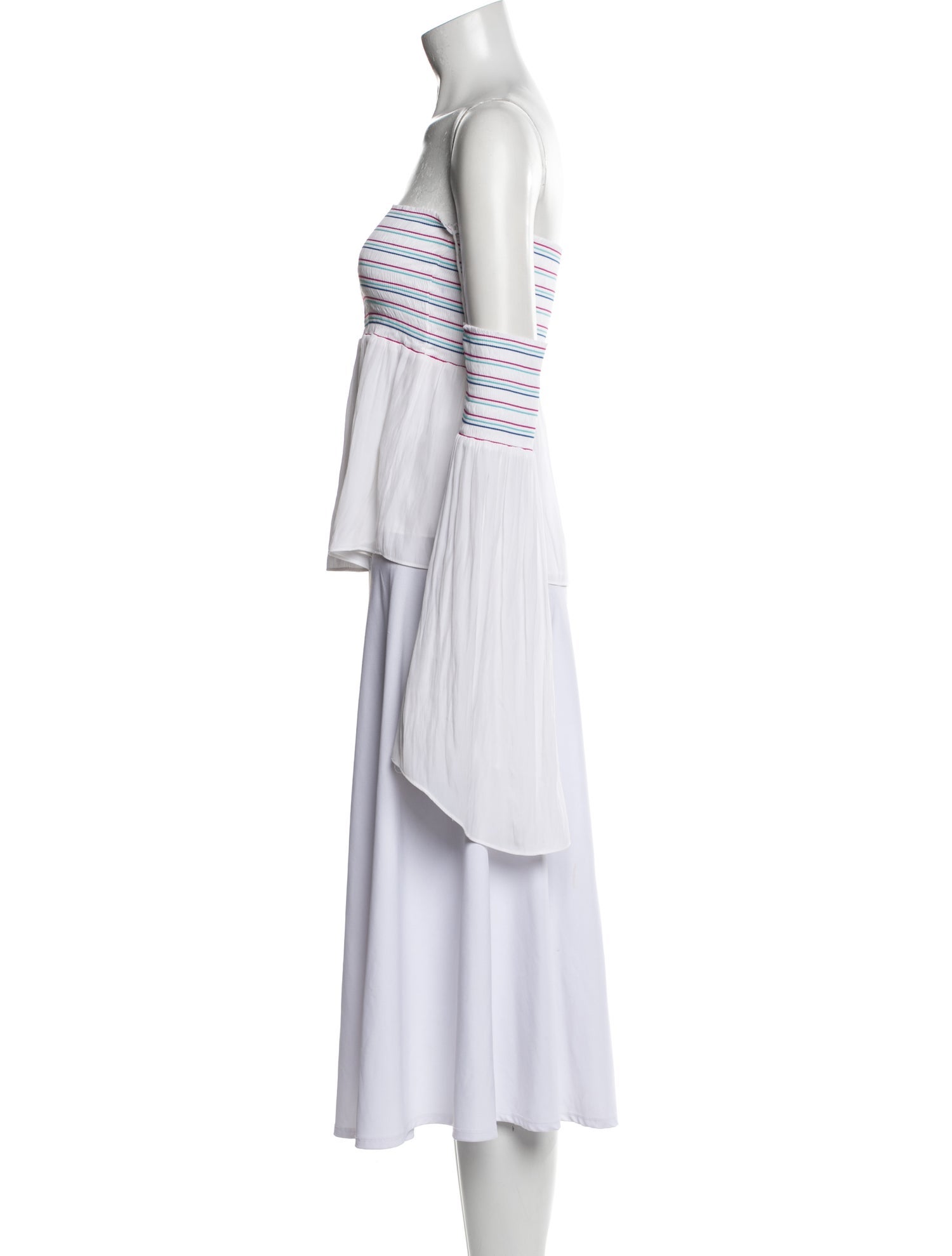 Ramy Brook Striped Strapless Crop Top