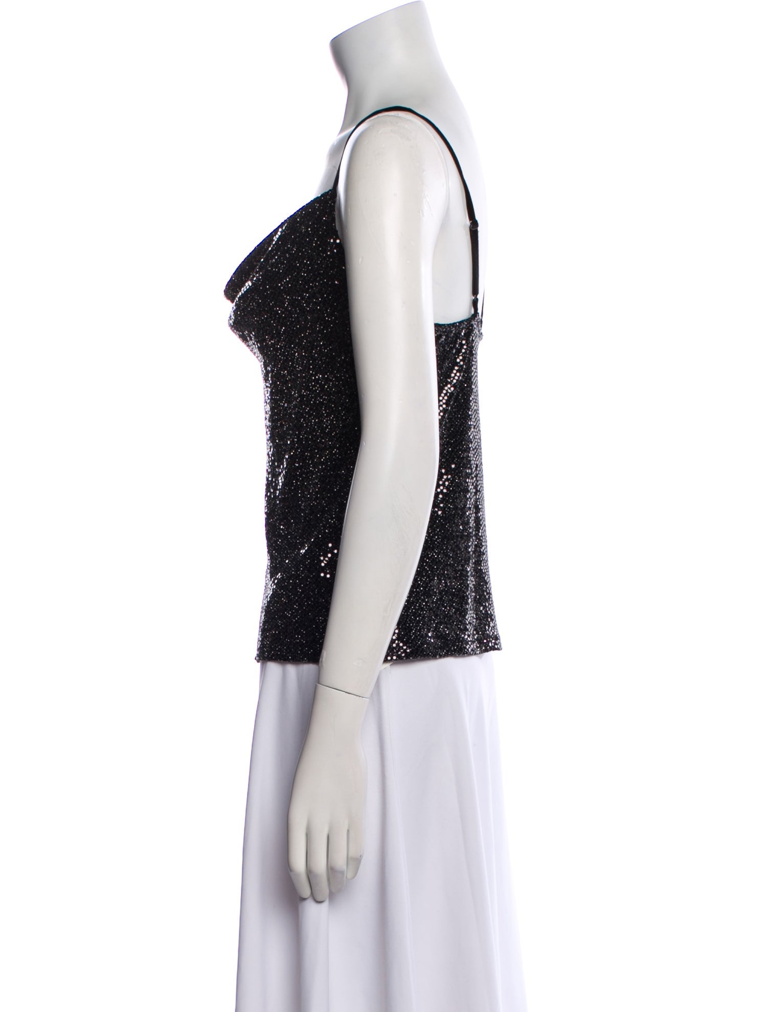 Ramy Brook Nylon Cowl Neck Top w/ Tags