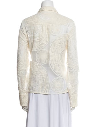 Ramy Brook Long Sleeve Button-Up Top