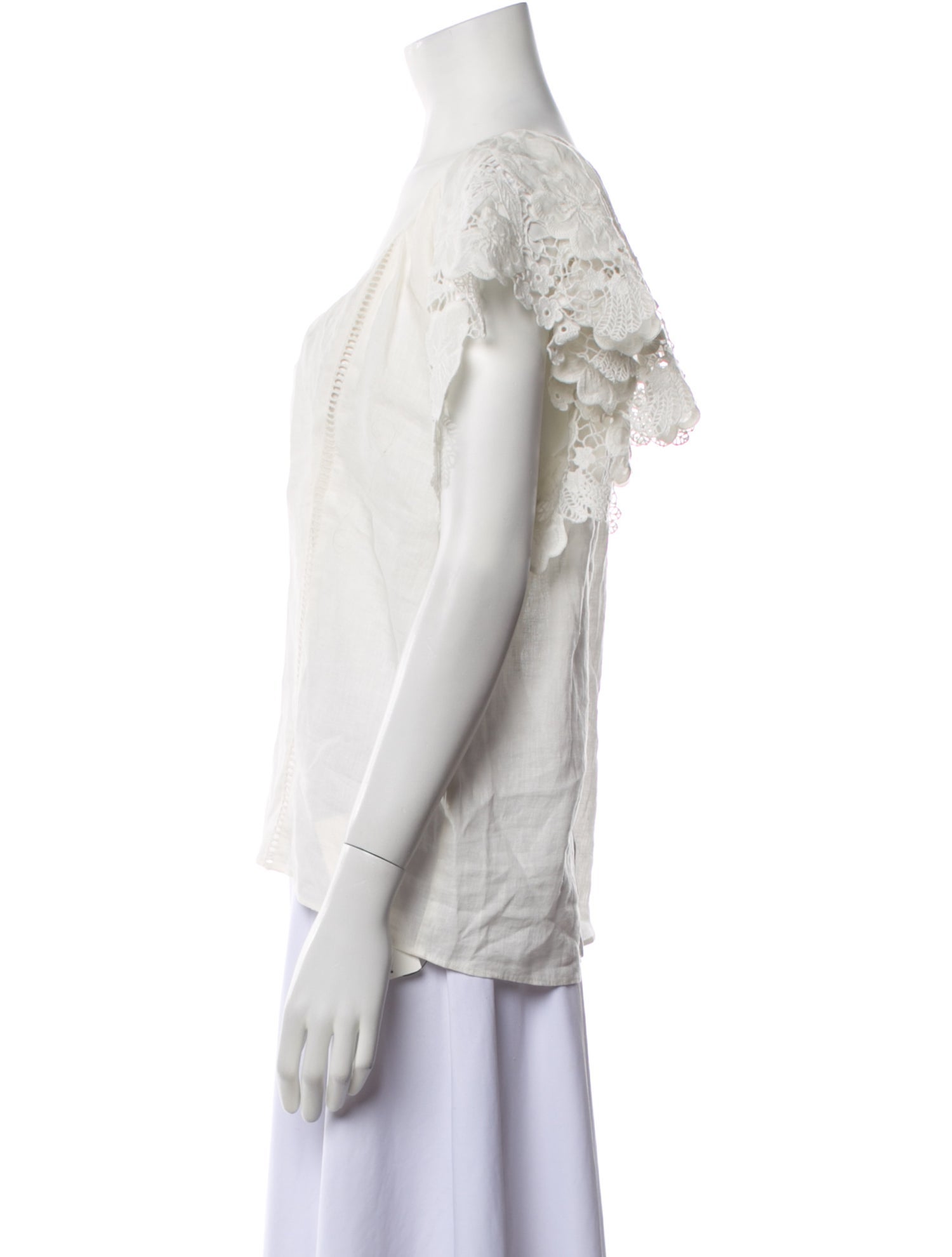 Ramy Brook V-Neck Short Sleeve Blouse