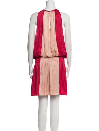 Ramy Brook Colorblock Pattern Knee-Length Dress