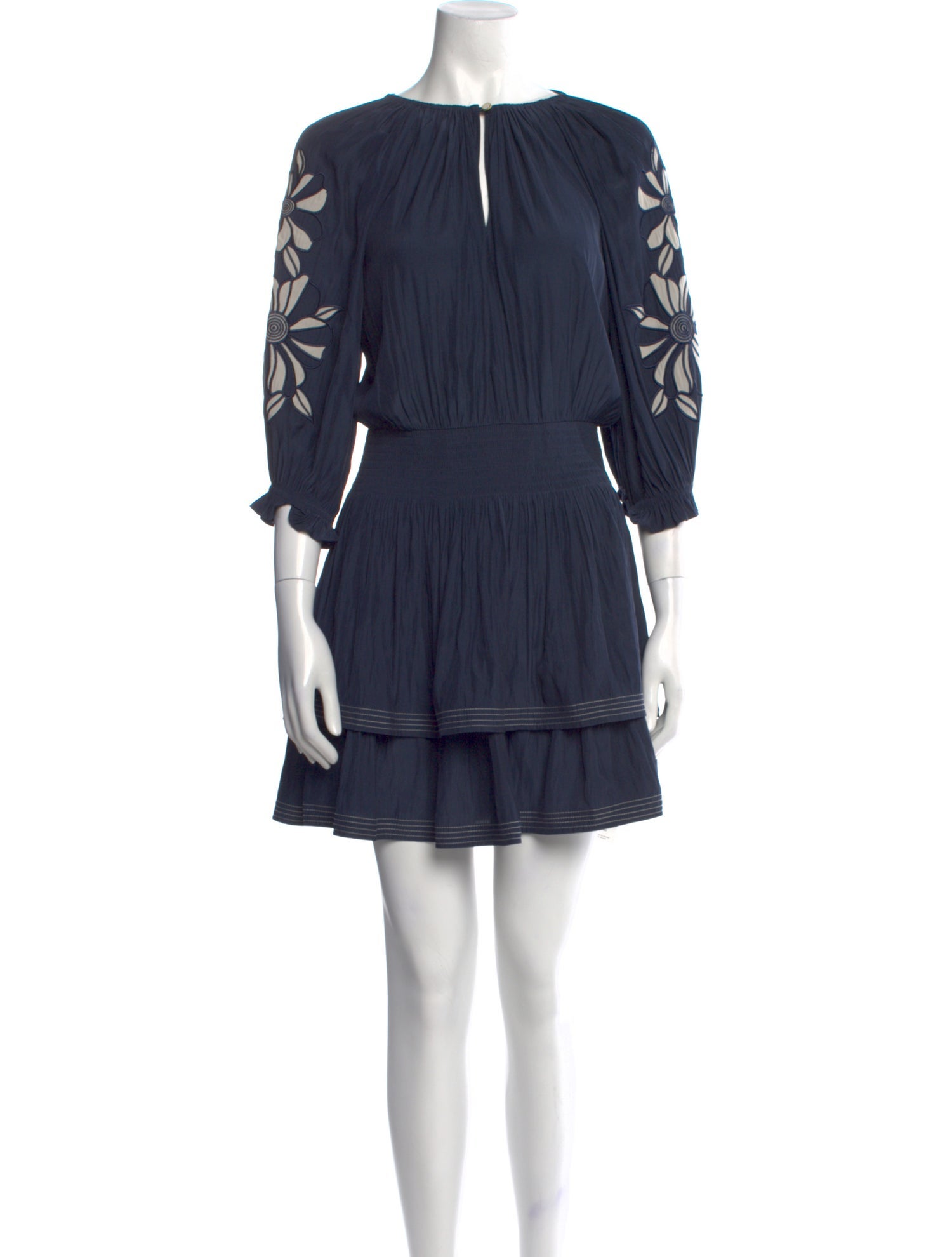 Ramy Brook Bateau Neckline Mini Dress