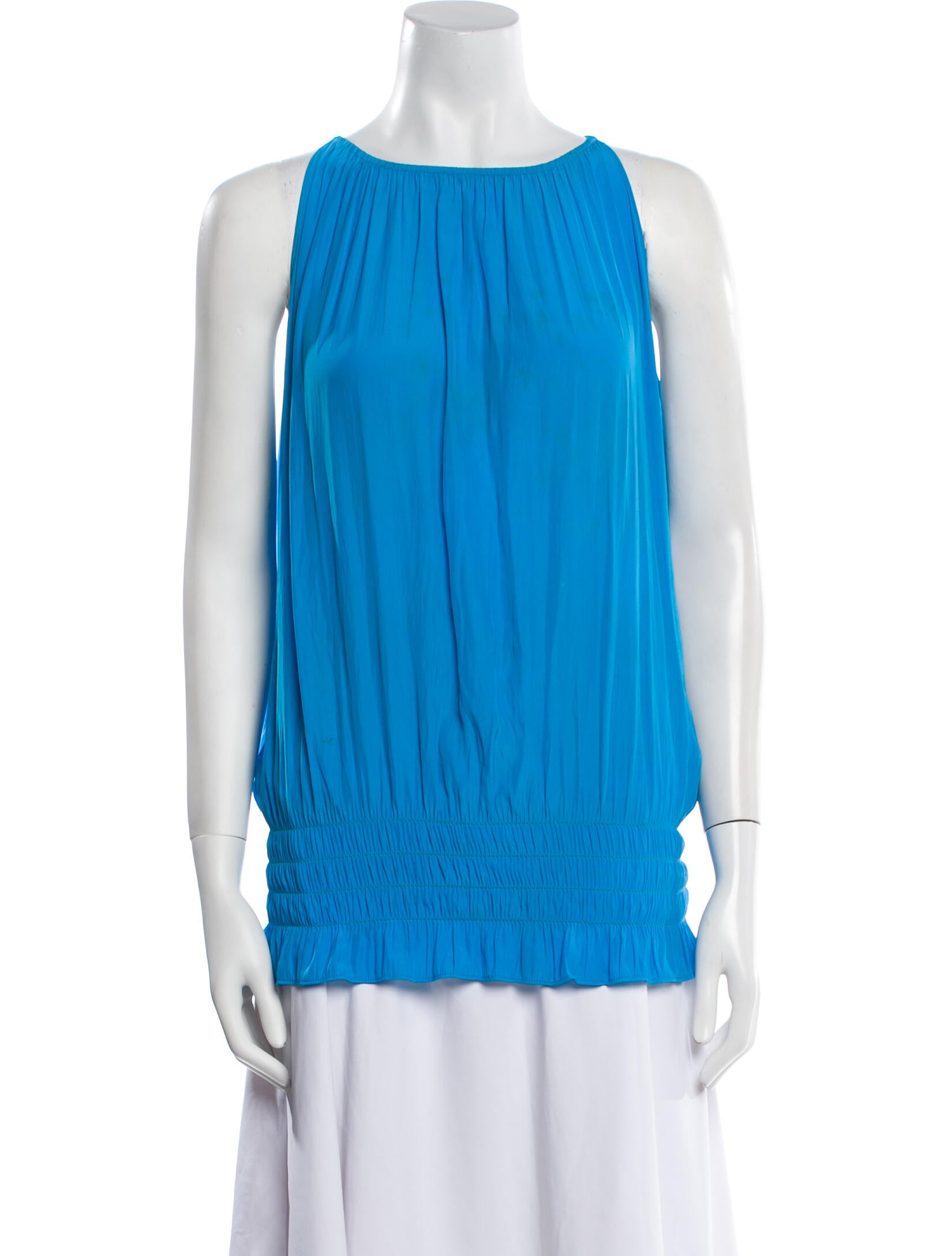 Ramy Brook Bateau Neckline Sleeveless Blouse