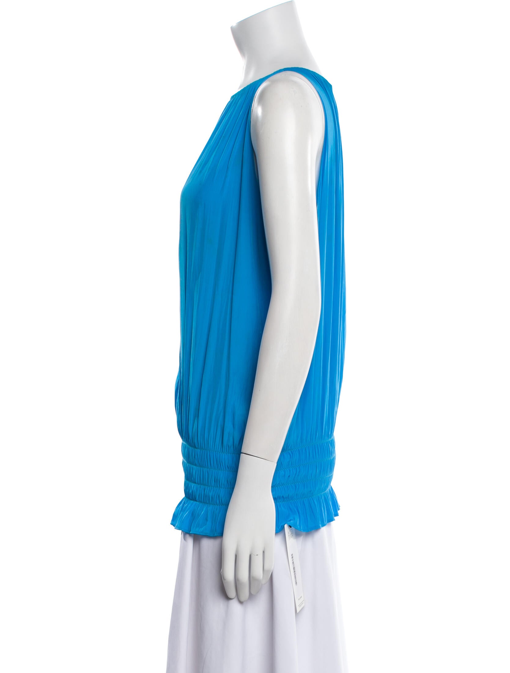 Ramy Brook Bateau Neckline Sleeveless Blouse