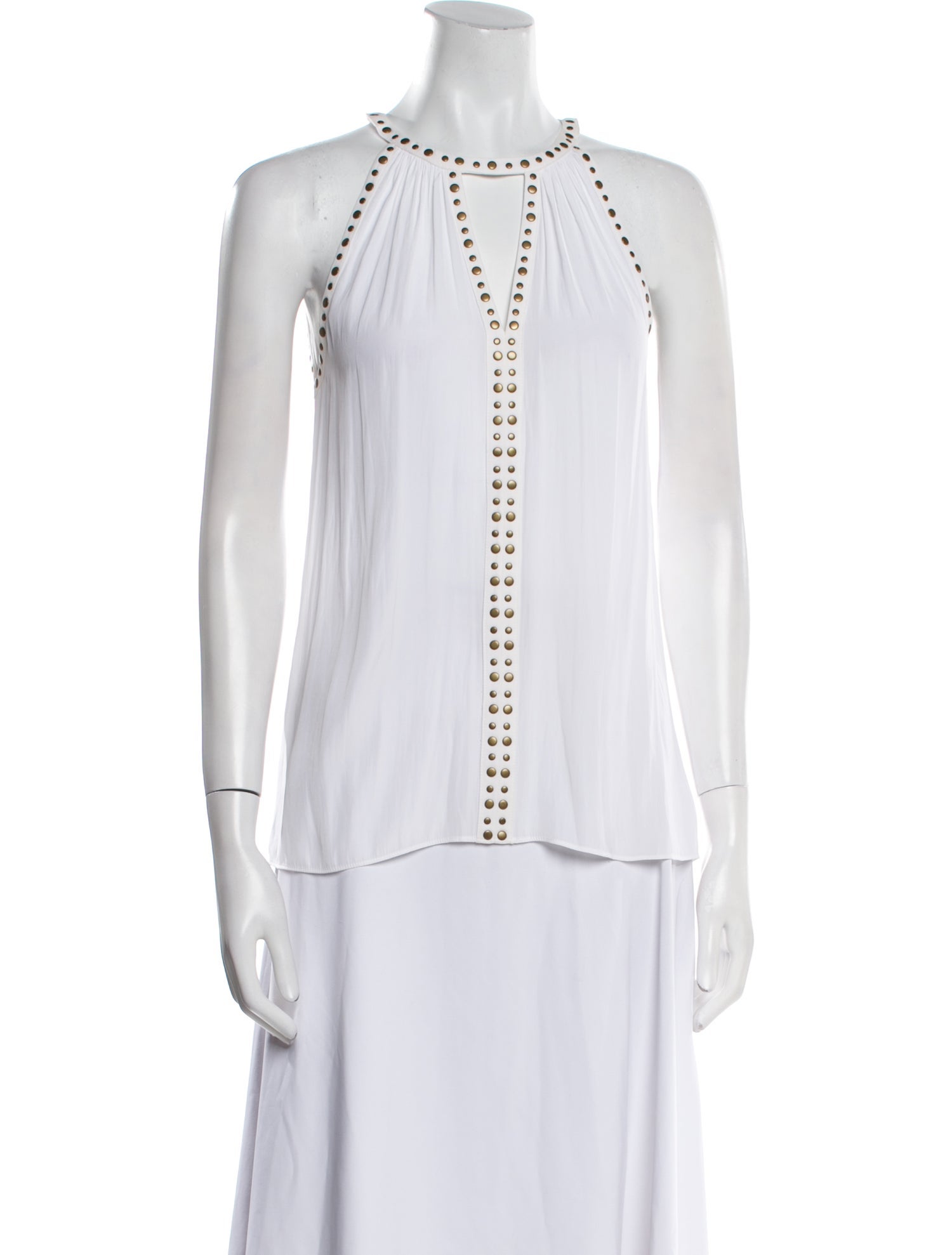 Ramy Brook Crew Neck Sleeveless Blouse