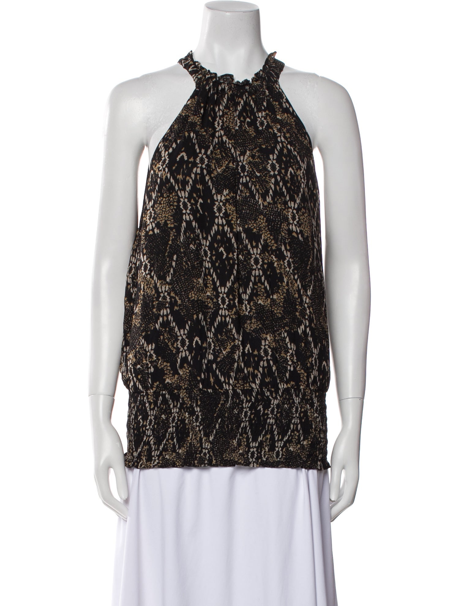 Ramy Brook Printed Halterneck Blouse