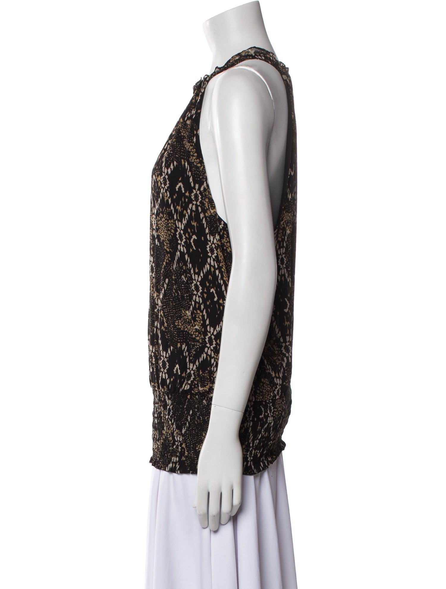 Ramy Brook Printed Halterneck Blouse