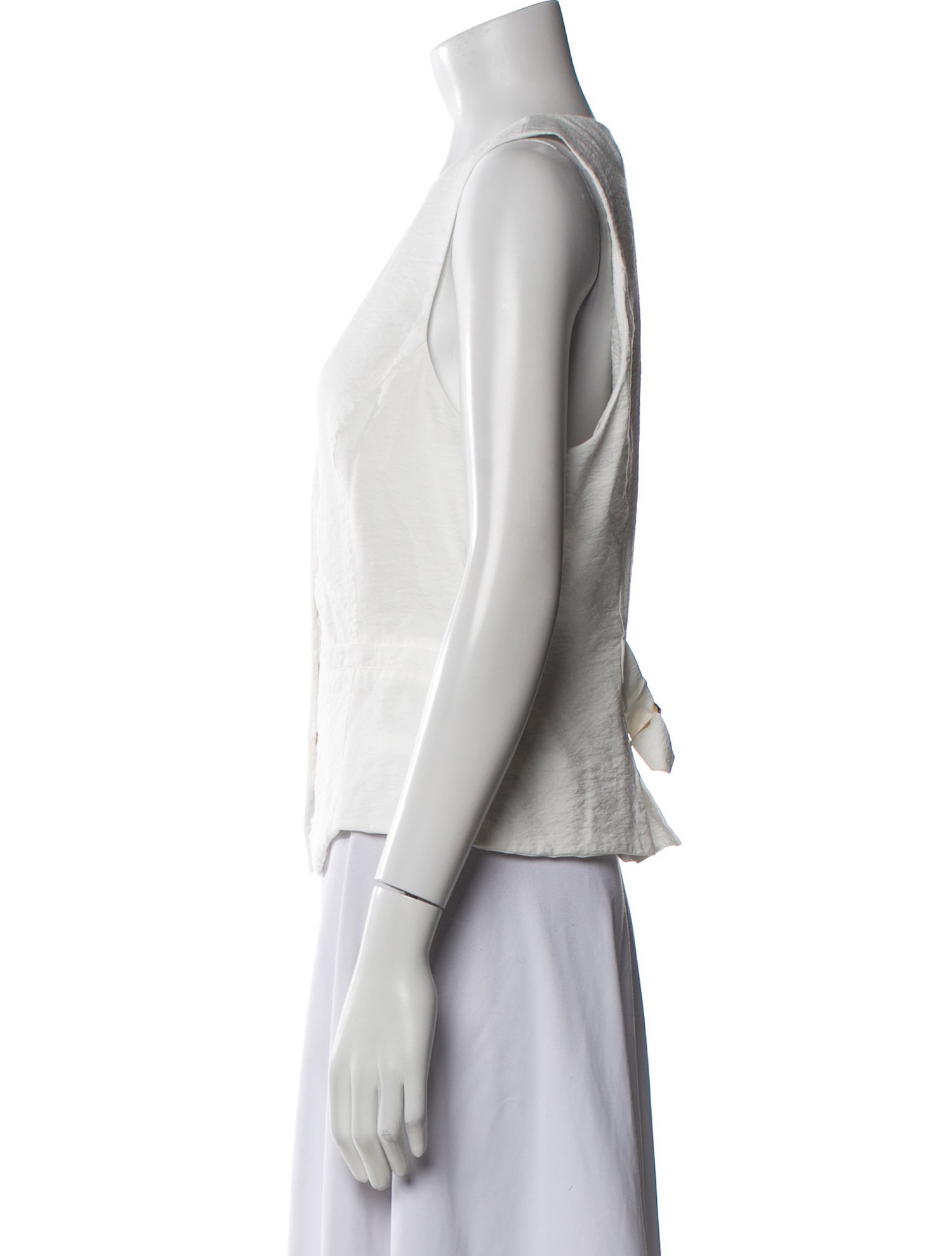 Ramy Brook V-Neck Sleeveless Crop Top