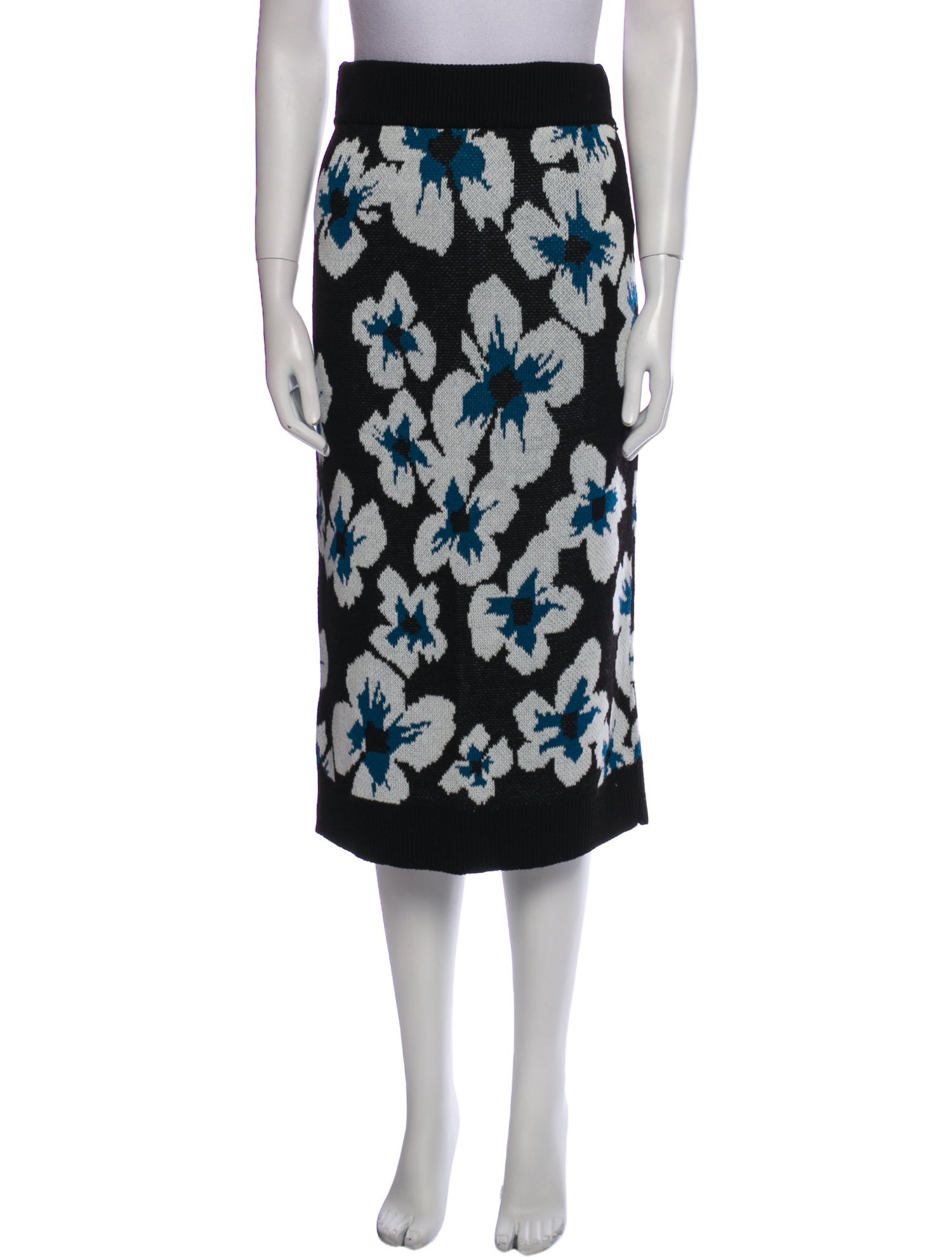 Ramy Brook Floral Print Knee-Length Skirt