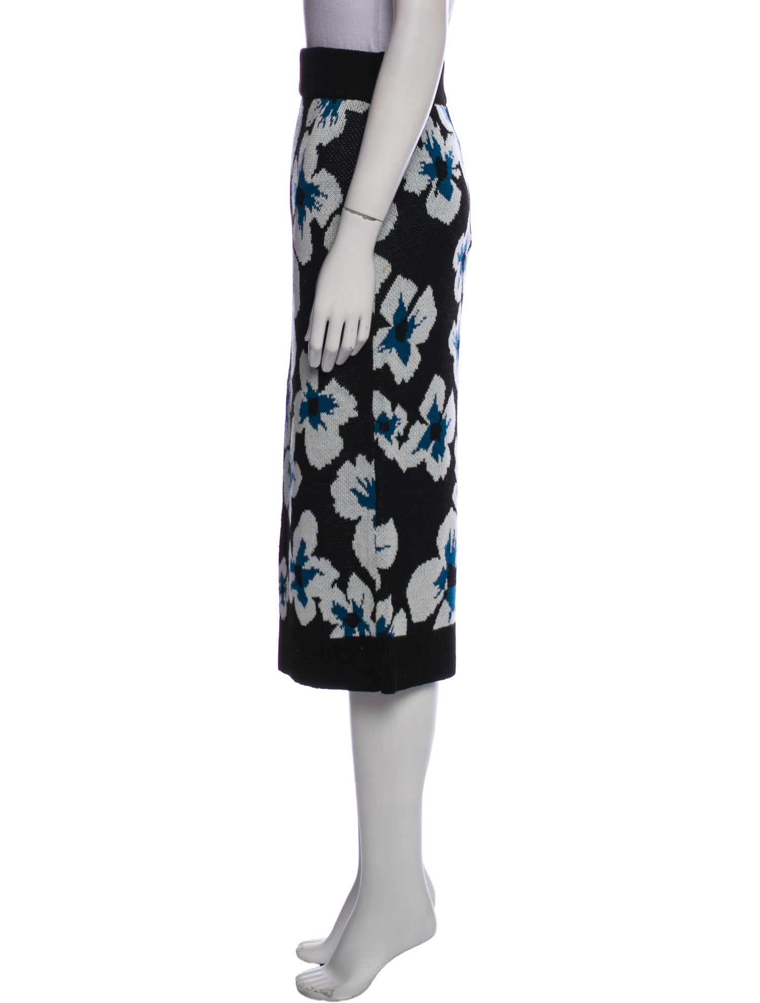 Ramy Brook Floral Print Knee-Length Skirt