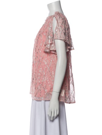 Ramy Brook Floral Print One-Shoulder Blouse