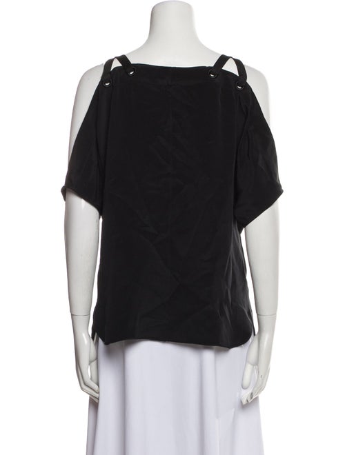 Ramy Brook Silk Square Neckline Top