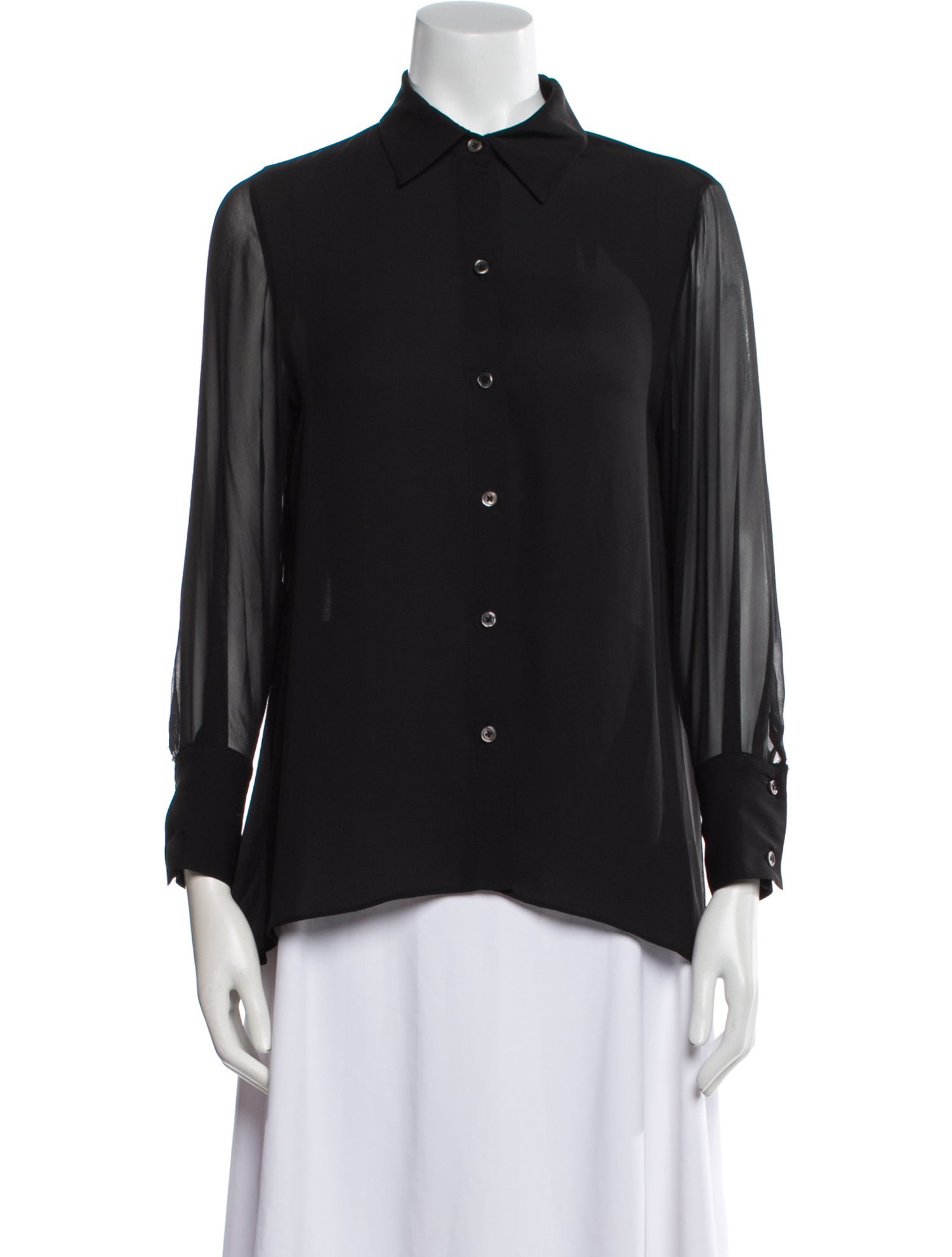 Ramy Brook Long Sleeve Button-Up Top