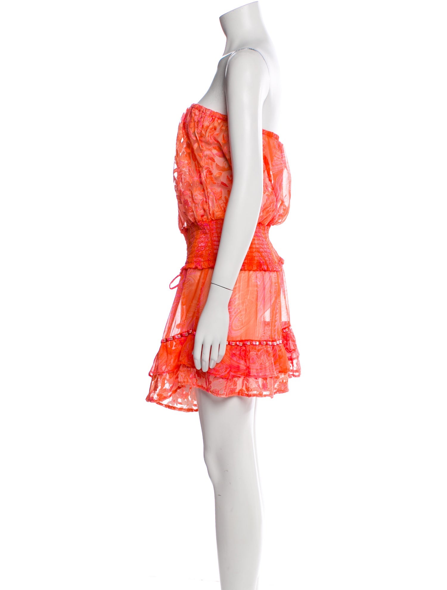 Ramy Brook Lace Pattern Embroidered Accent Cover-Up