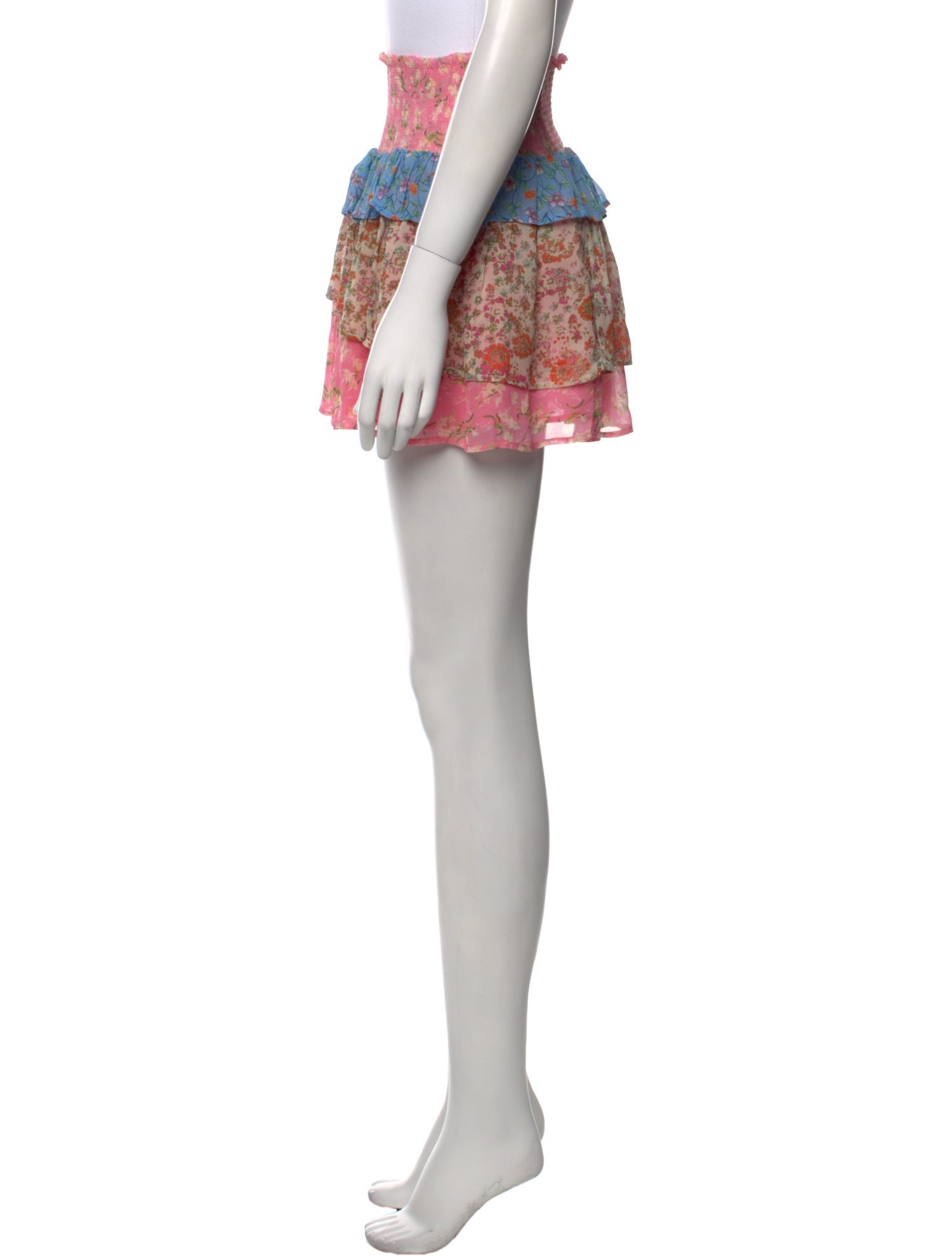 Ramy Brook Floral Print Mini Skirt