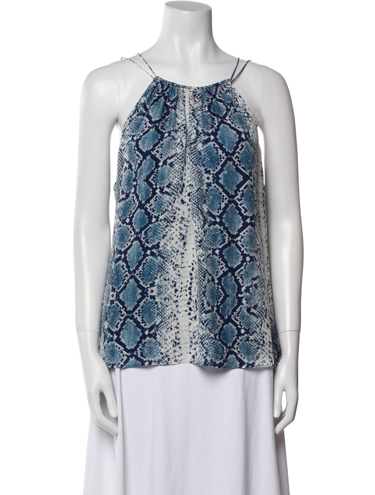 Ramy Brook Silk Animal Print Top