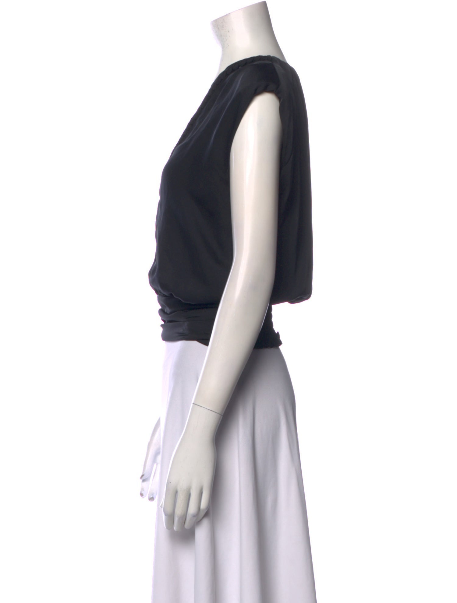 Ramy Brook V-Neck Sleeveless Crop Top