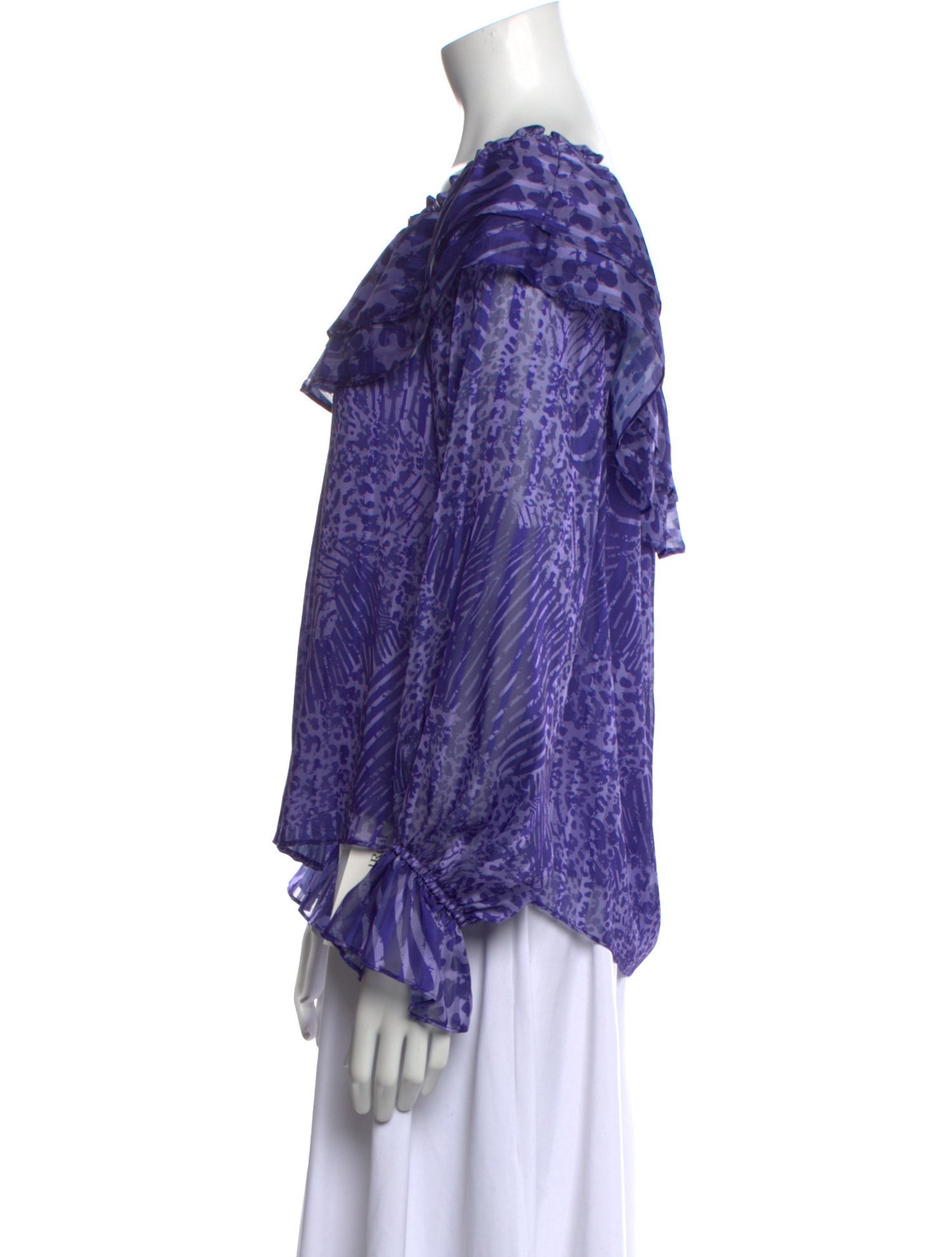 Ramy Brook Printed Scoop Neck Top