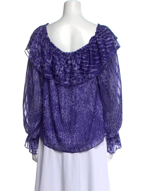 Ramy Brook Printed Scoop Neck Top