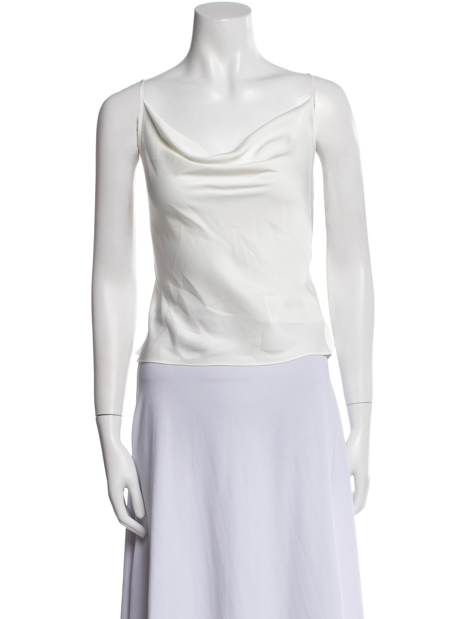 Ramy Brook Cowl Neck Sleeveless Crop Top